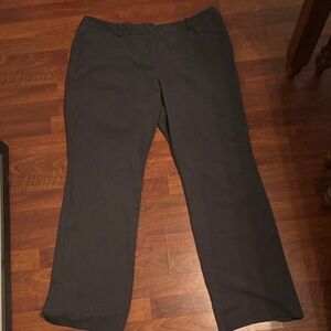 Worthington Woman Modern Fit Pants in Dark Gray - Size 16w